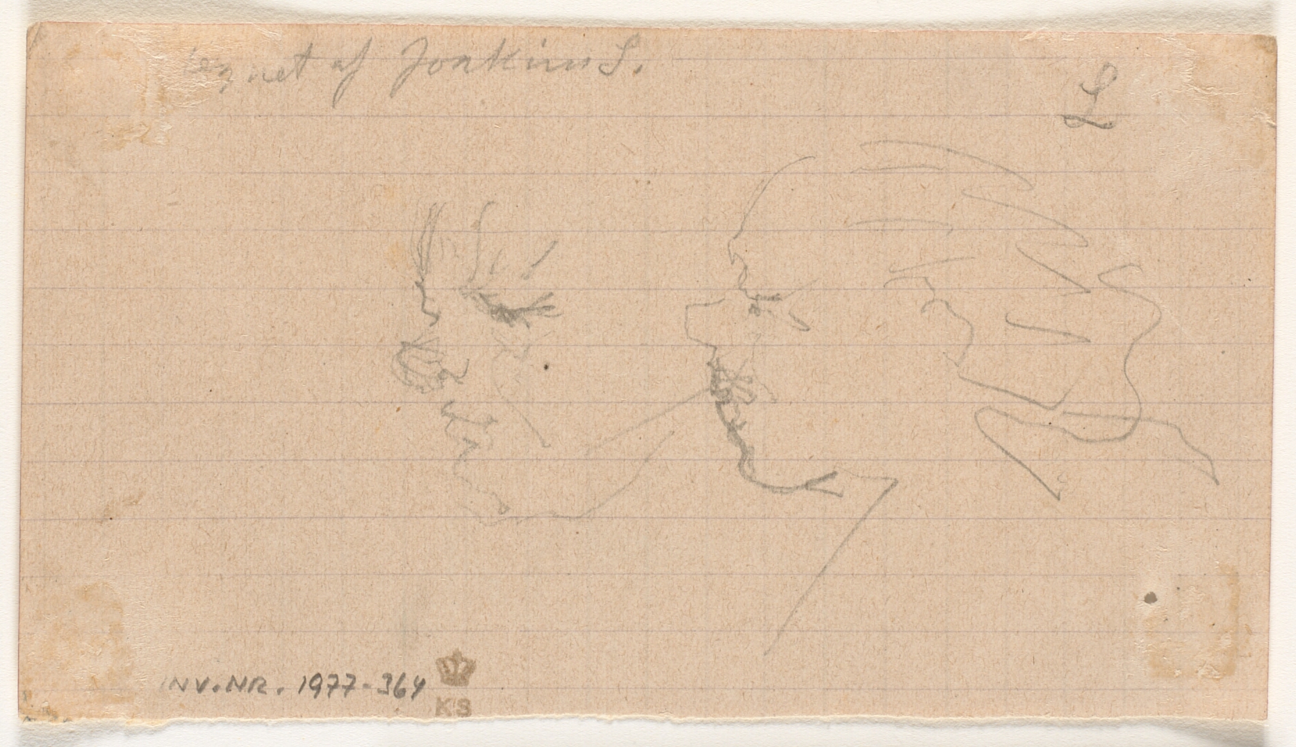 To karikerede hoveder i profil